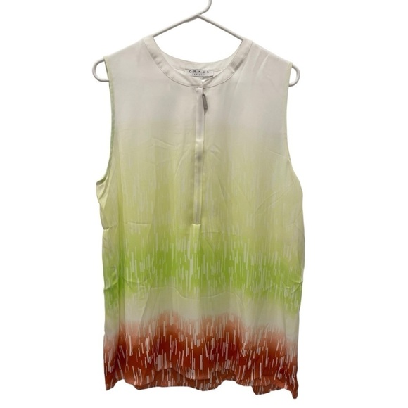 CHAUS New York Sleeveless Front Zipper Blouse Top.Size L - Picture 6 of 13